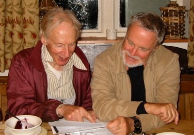 Bill Waterhouse and the author, examining recent additions to this repertoire. Sevenhampton, Gloustershire, September 2007.